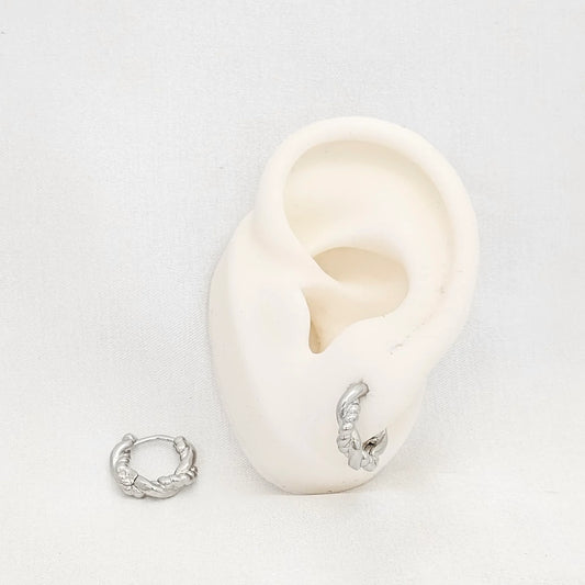 Candonga Lisa Trenzada 15Mm Plateado Rf K7071