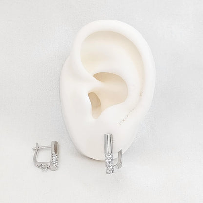 Candonga Lisa Y Con Circones Plateado Rf K7207