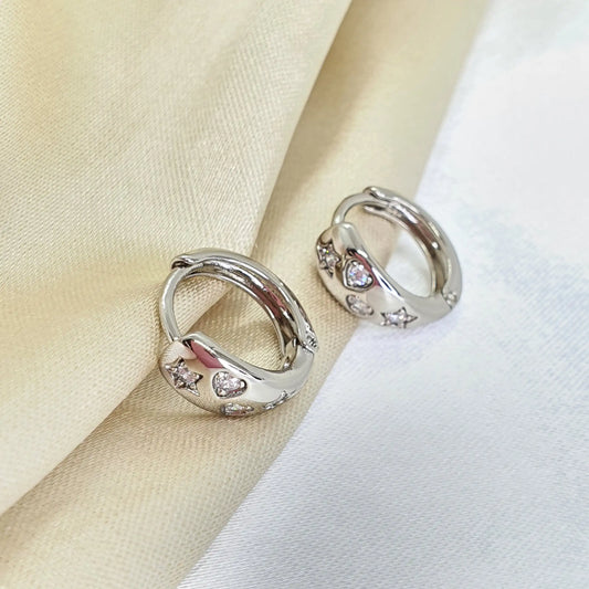 Candonga Plateado Piedra Mujer Rf 31