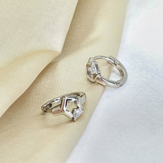 Candonga Plateado Piedra Mujer Rf 34