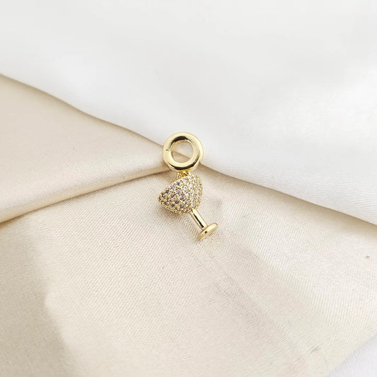 Charm Copa Con Circones Dorado Rf K7799