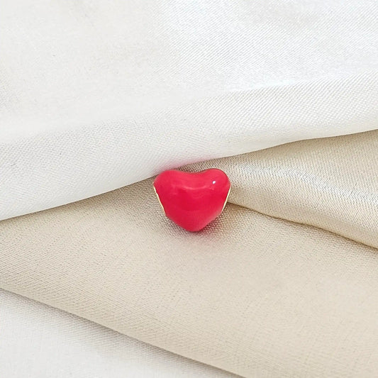 Charm Corazon Liso Rojo Rf K5409