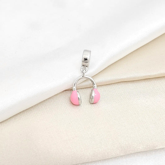 Charm Diadema Rosa Y Plateado Rf K6436