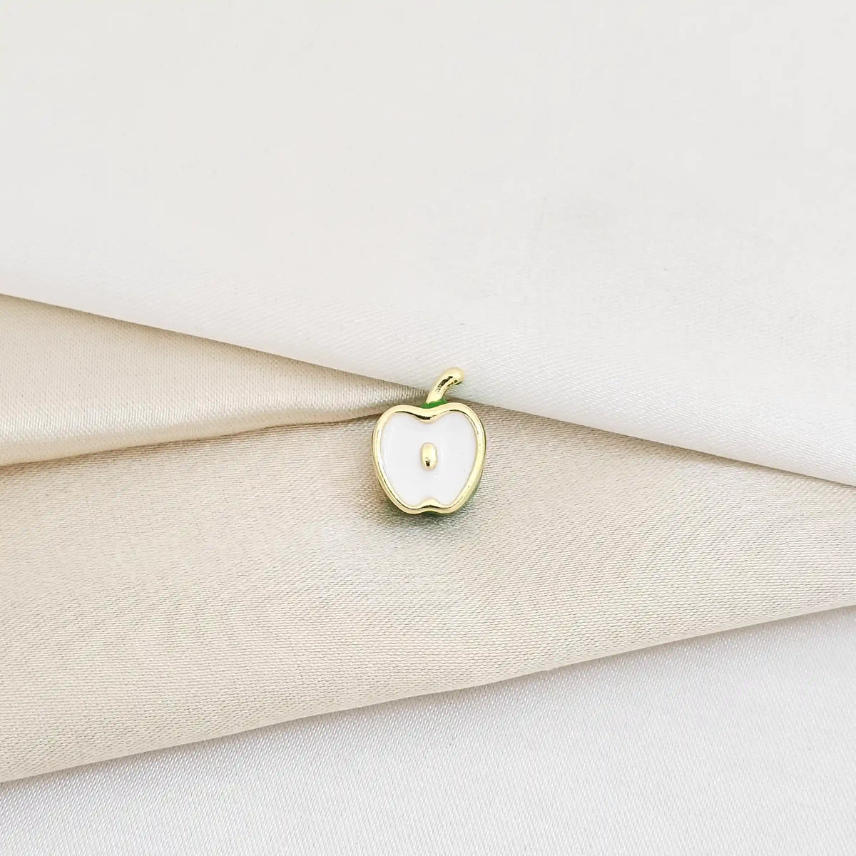 Charm Media Manzana Verde Y Dorado Rf K5965