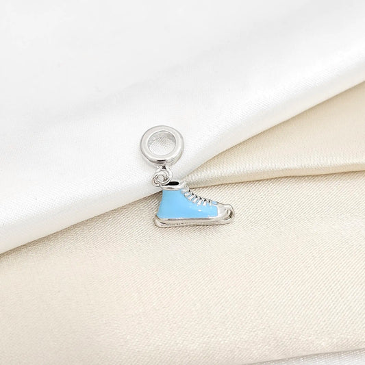 Charm Patines Azul Y Plateado Rf K6438