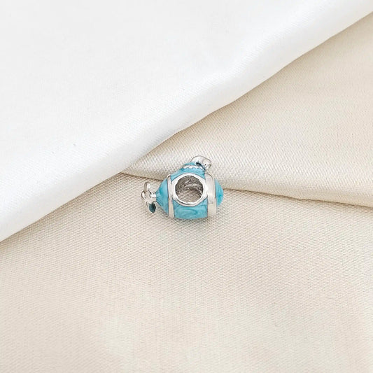 Charm Submarino Azul Y Plateado Rf K6503