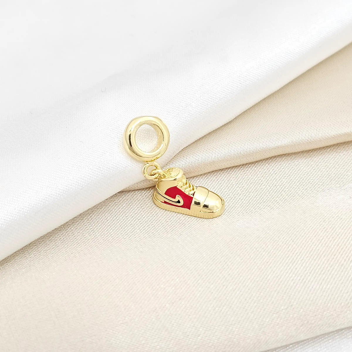 Charm Zapato Rojo Y Dorado Rf K6433