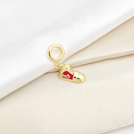 Charm Zapato Rojo Y Dorado Rf K6433