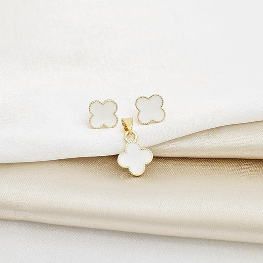 Conjunto Clover Blanco 1 Cm Rf B/63002