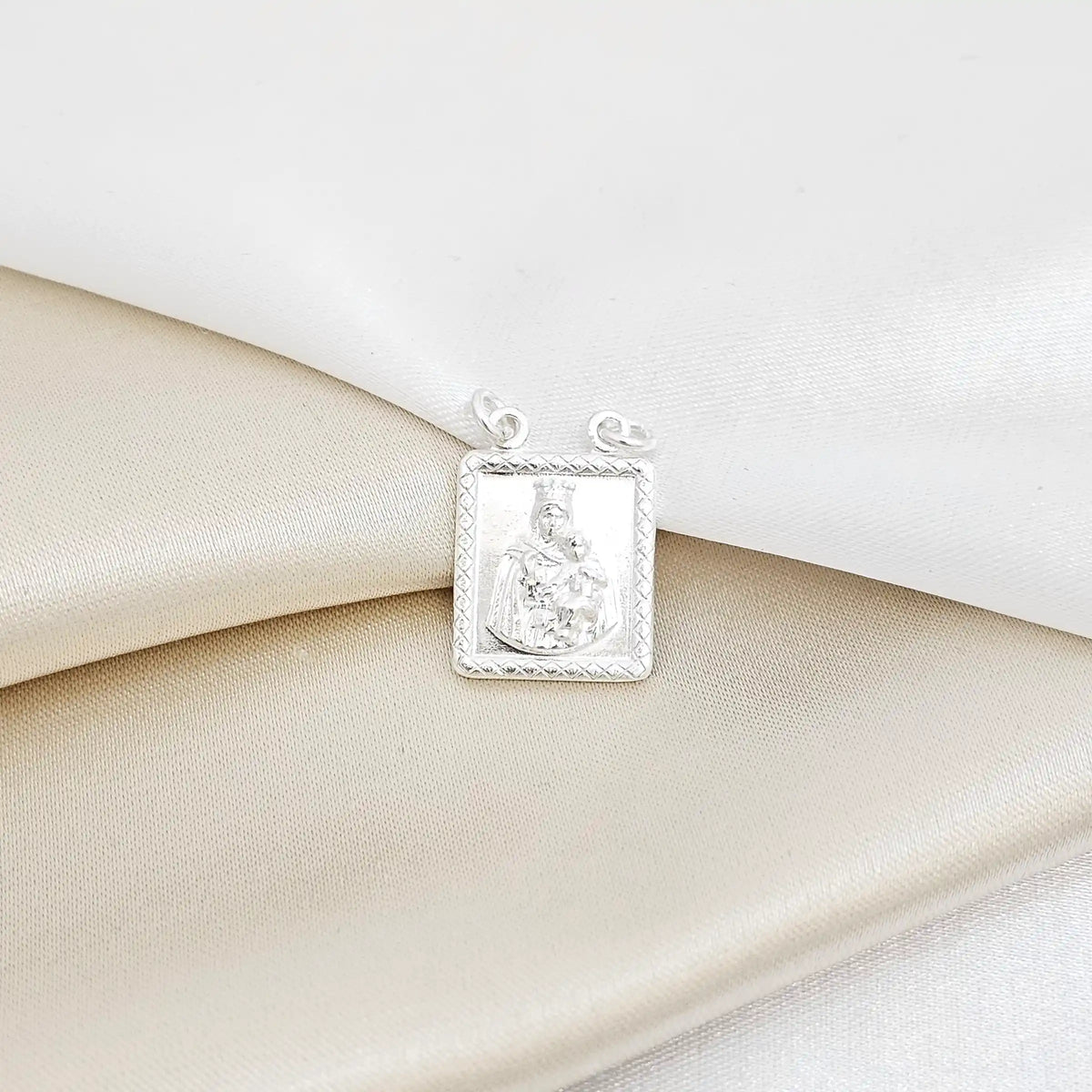 D Escapulario - Virgen Del Carmen 1,4 Cm Plata 925 Rf B/S-25015