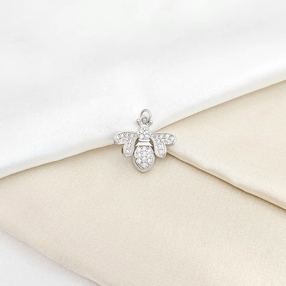 Dije Abeja Reina Circones Plateado Rf K6583