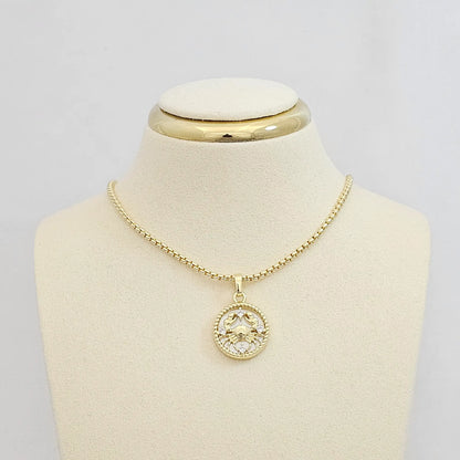 Dije Circulo Narcar Signo Cancer Dorado Rf K7574