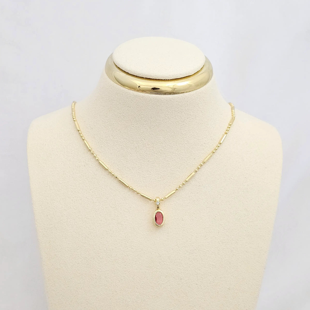 Dije Dorado Circon Redondo Rosa Rf K6720