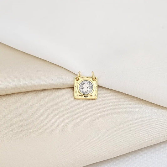 Dije Escapulario San Benito Lam 18K Rf B/23303
