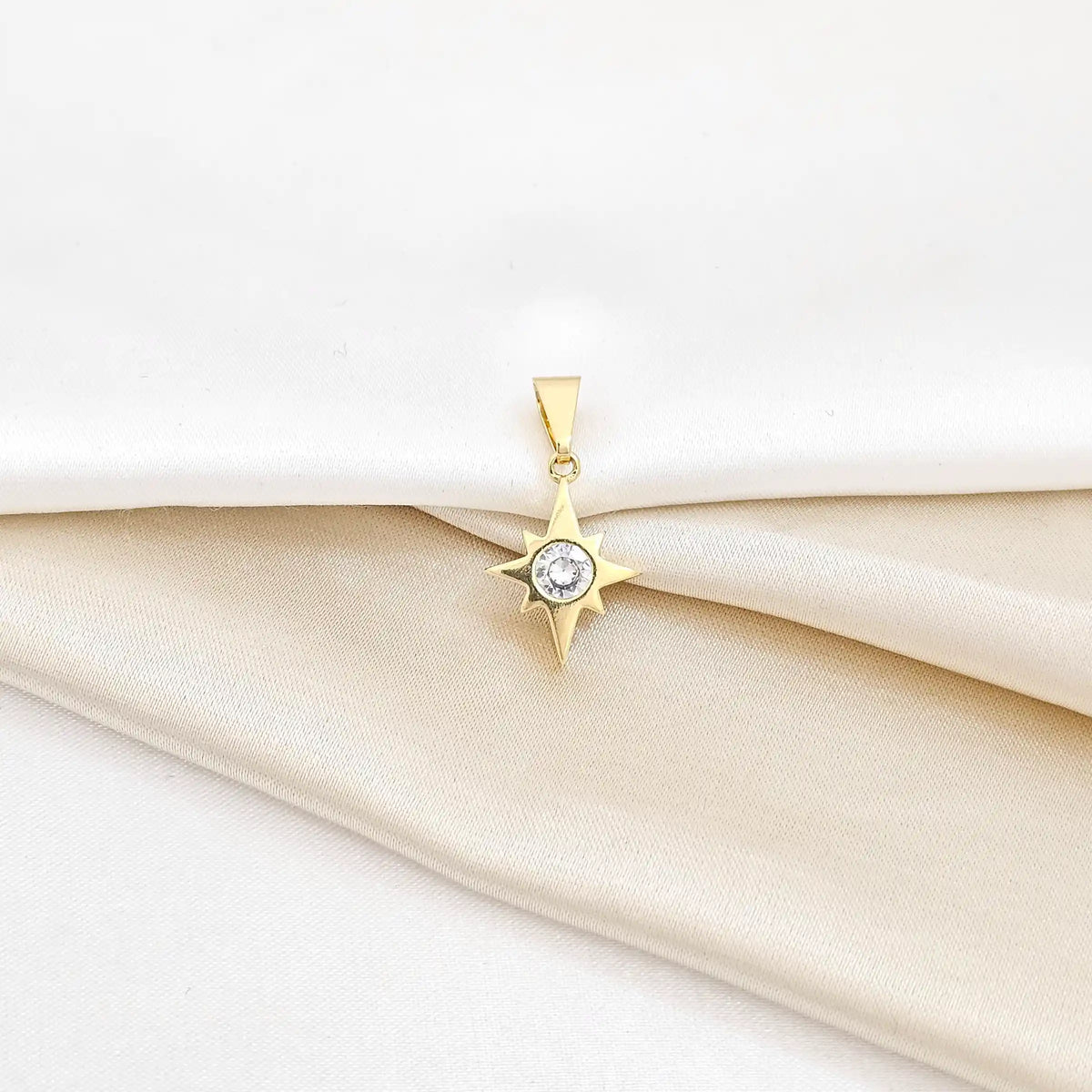 Dije Estrella Circonia Lam 18K Rf 23068-Cristal