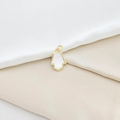 Dije Mano Fatima Nacar Con Dorado Rf K6467