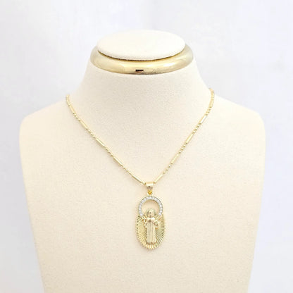 Dije Medalla San Benito Circones Dorado Rf K6463