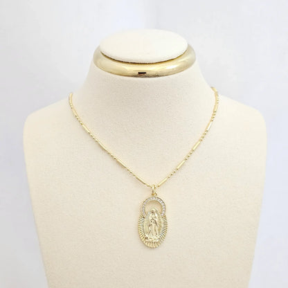 Dije Medalla Virgen De Guadalupe Dorado Rf K6461