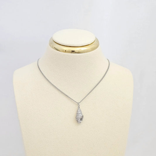 Dije Mini Caracola Circones Plateado Rf K6693
