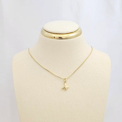 Dije Mini Mariposa Lisa Dorado Rf K7086