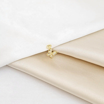 Dije Mini Mariposa Seis Circones Dorado Rf K6800