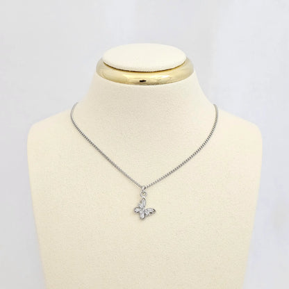 Dije Mini Mariposa Seis Circones Plateado Rf K6801