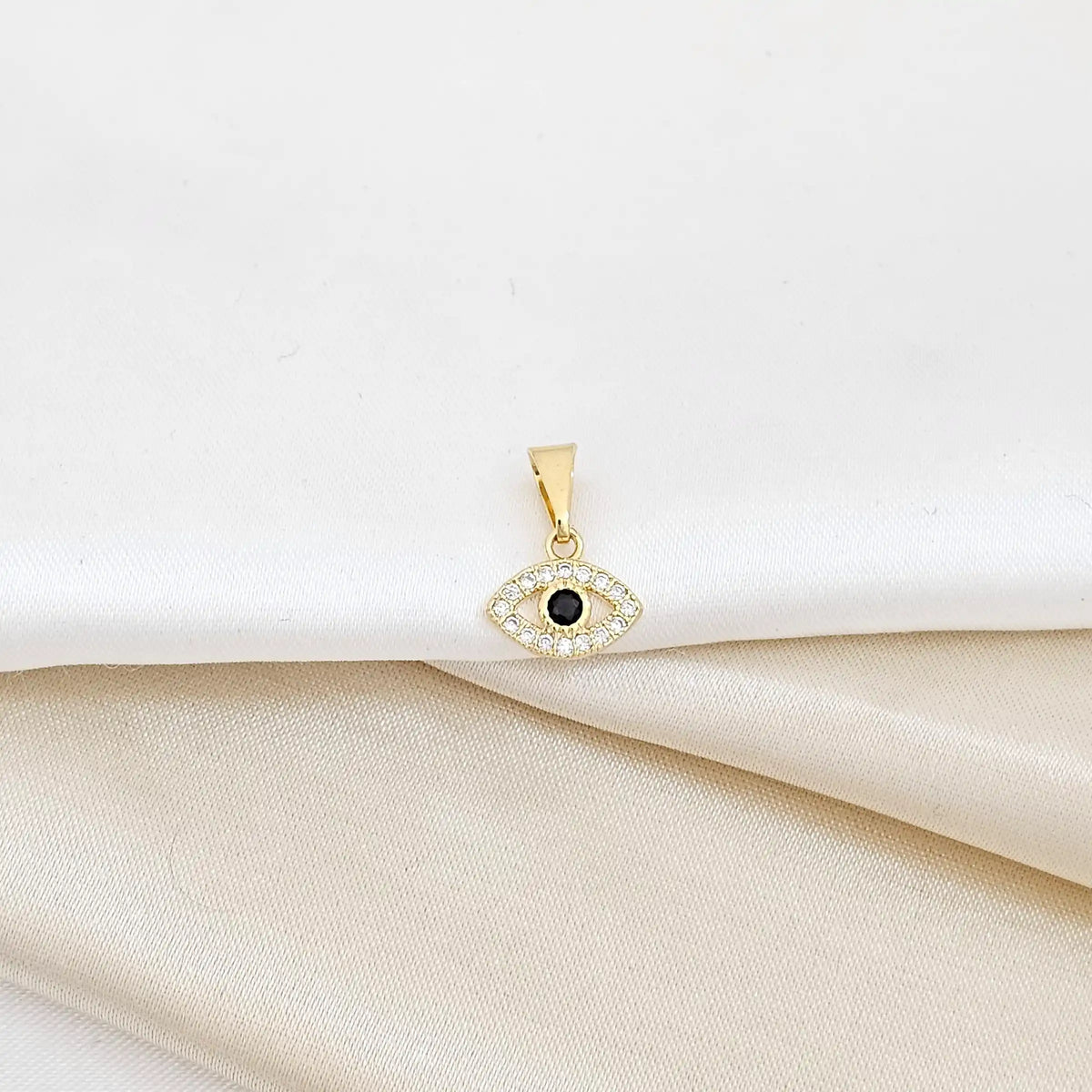 Dije Ojo Turco Mini Circonias Lam 18K-23019