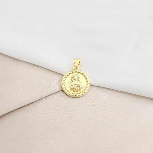 Dije Sagrado Corazon De Jesus Dorado Rf K8177
