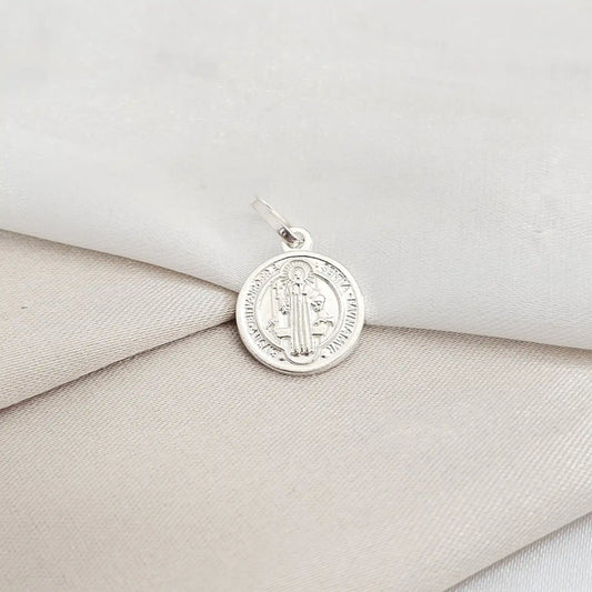 Dije San Benito 1.2 Cms Plata B/S/25005/Cont