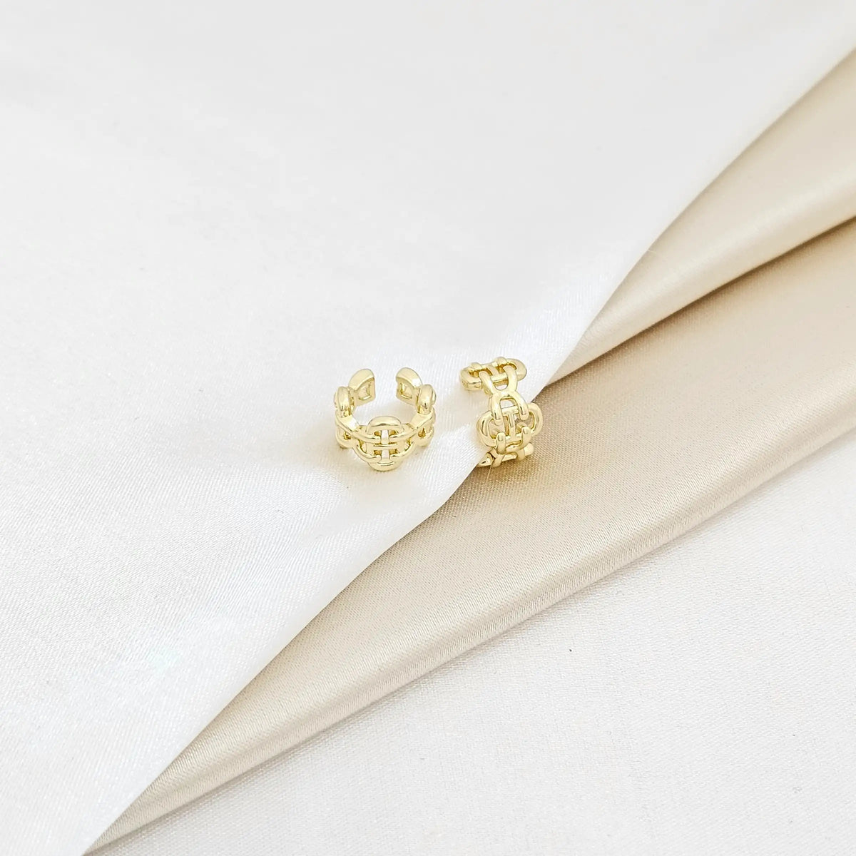 Earcuff Cadena Lisa Dorado Rf K6172
