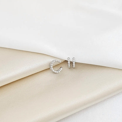Earcuff Mini Circones Redondos Plateado Rf K7195