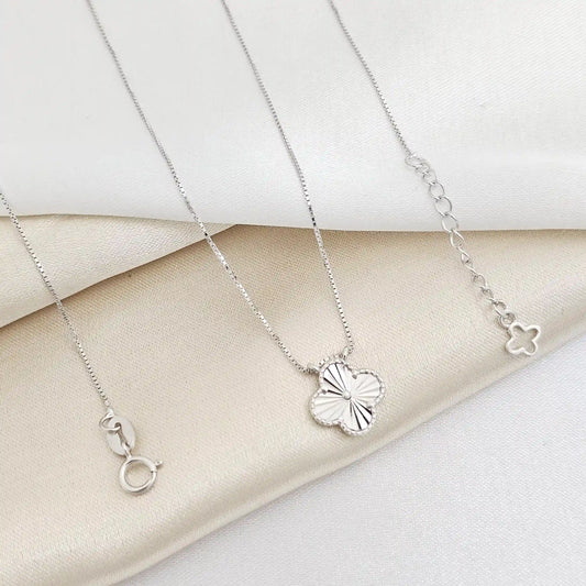 Gargantilla Clover 1.3 Cm 45Cm + Ext Plata 925 B/S/40002