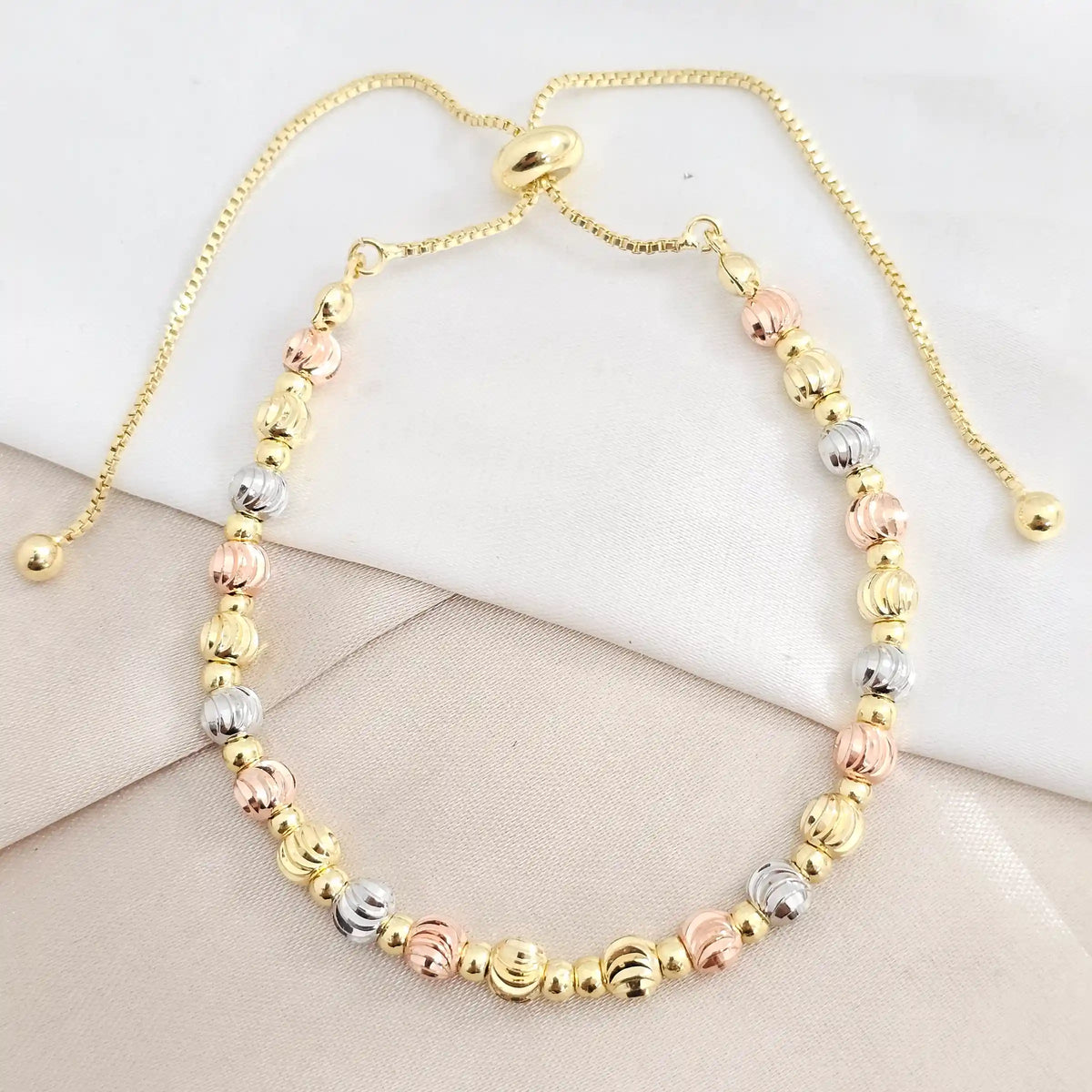 Pulsera Corredisa Italiano #5 Dorado Rf K8170