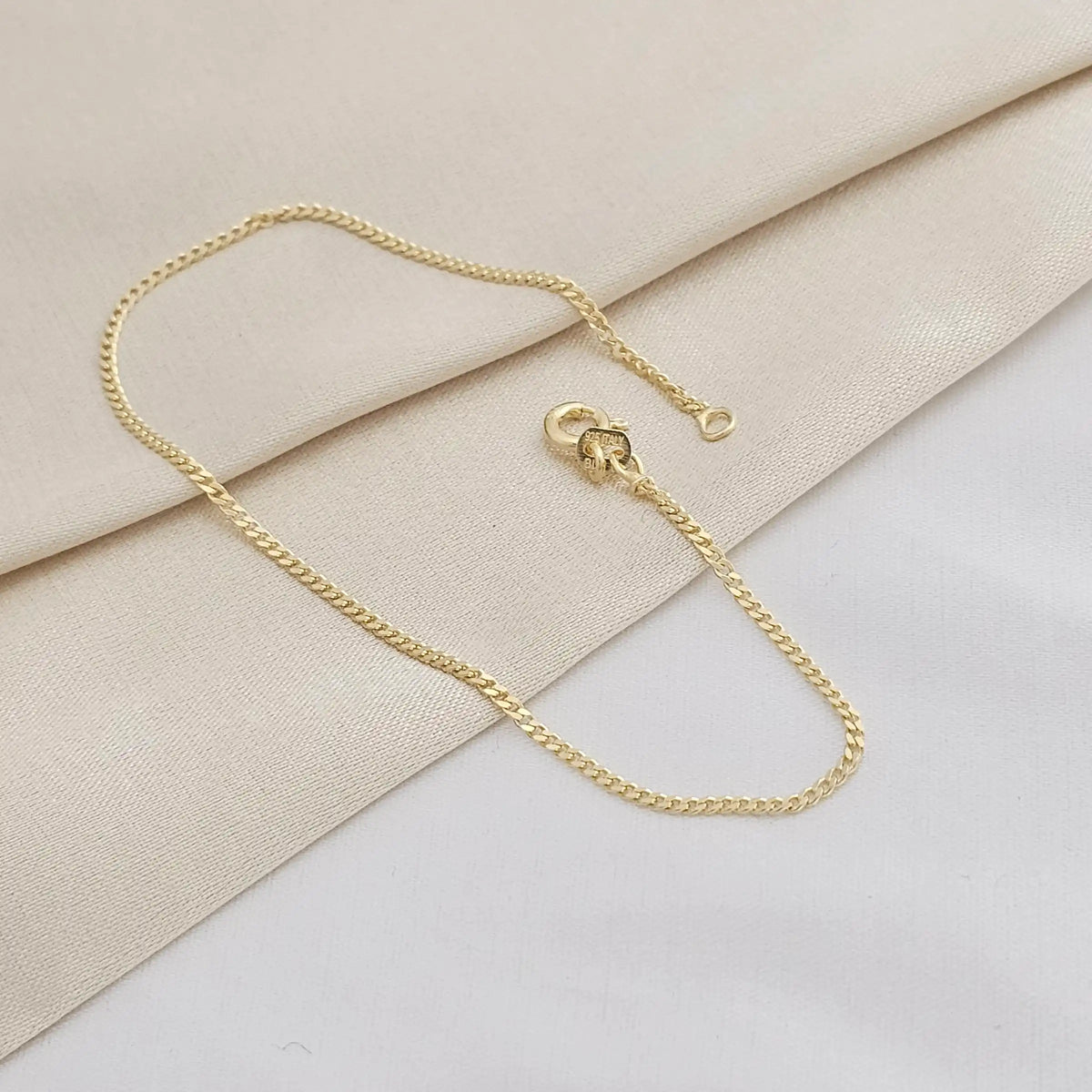Pulsera Cubanita It 1.5 Mm 19.5 Cms Lam 18K B/55152