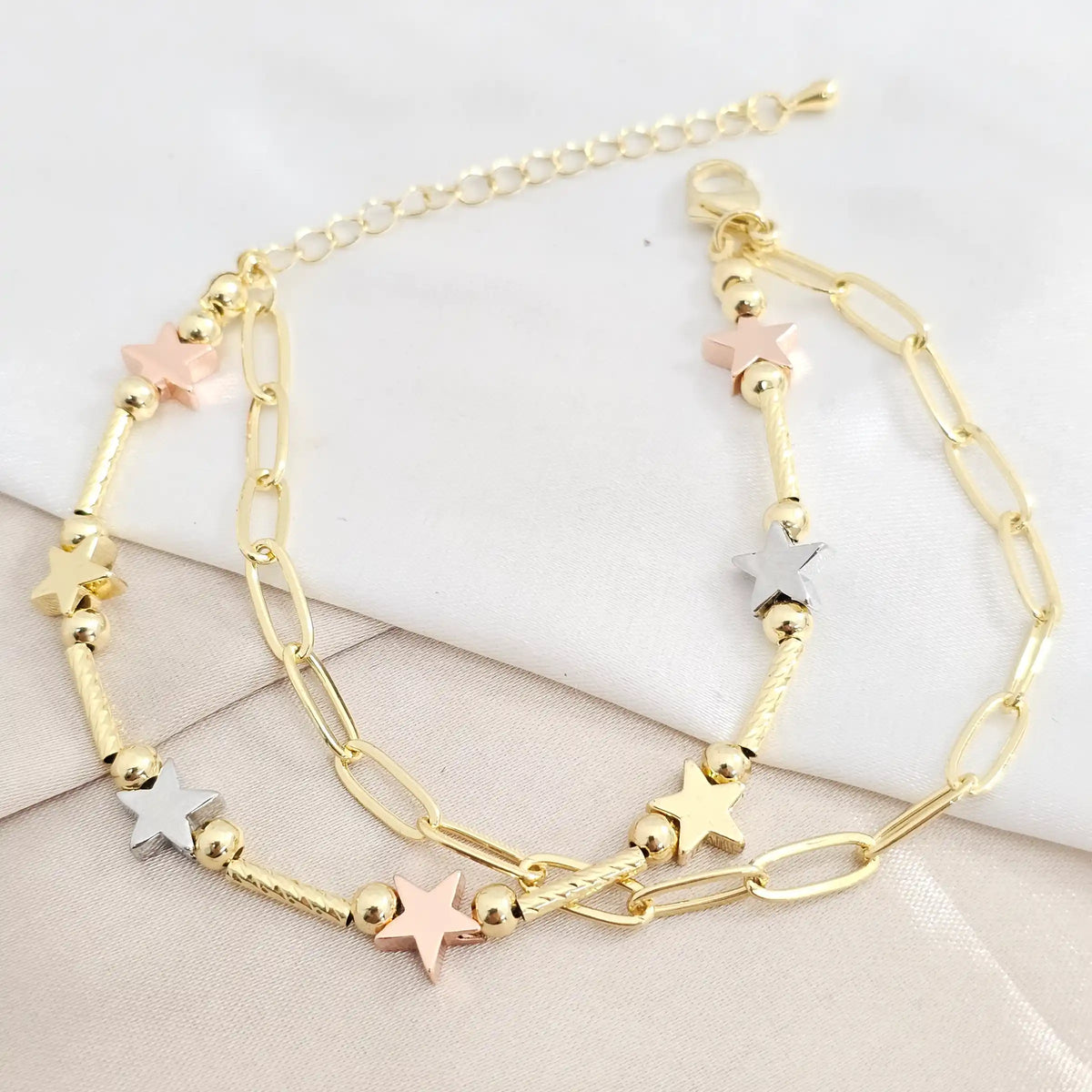 Pulsera Estrella Canutillo Con Extensor Rf K8168