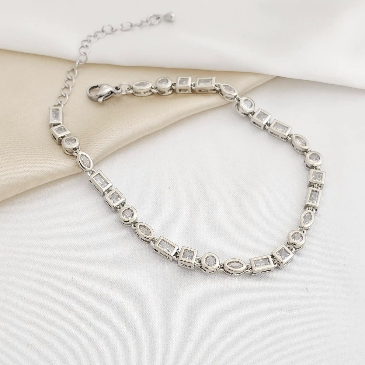 Pulsera Figuras Circones Plateado Rf K2464