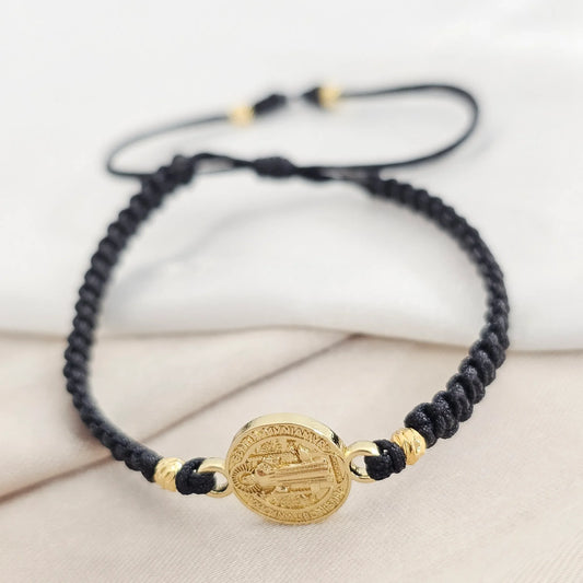 Pulsera Gold # 3 H San Benito Negra