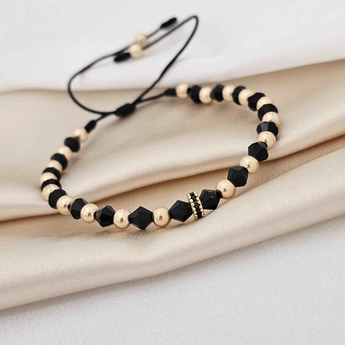 Pulsera Gold #4 Preciosa - Circonia Negra
