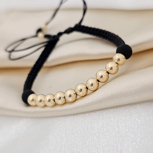 Pulsera Gold # 5 Negra/ Neopre # 6