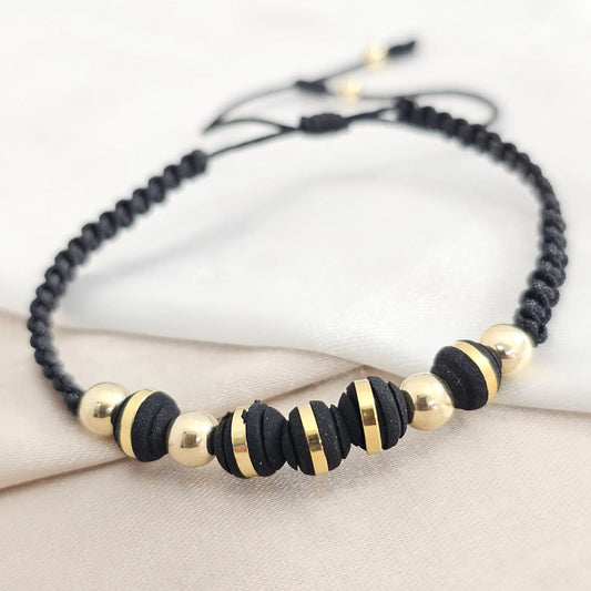 Pulsera Gold # 5 Neopreno Negra