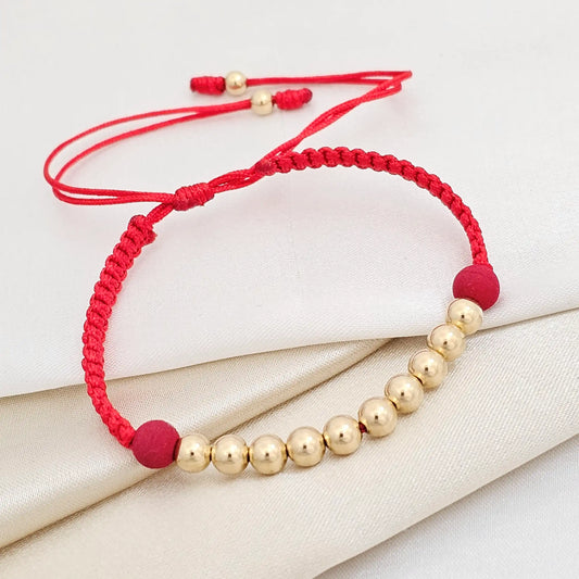 Pulsera Gold # 5 Roja / Neop Rojo # 6