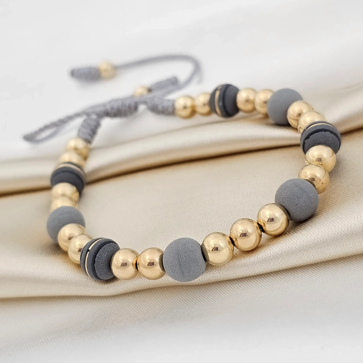 Pulsera Gold # 6  Neopreno # 8 Gris