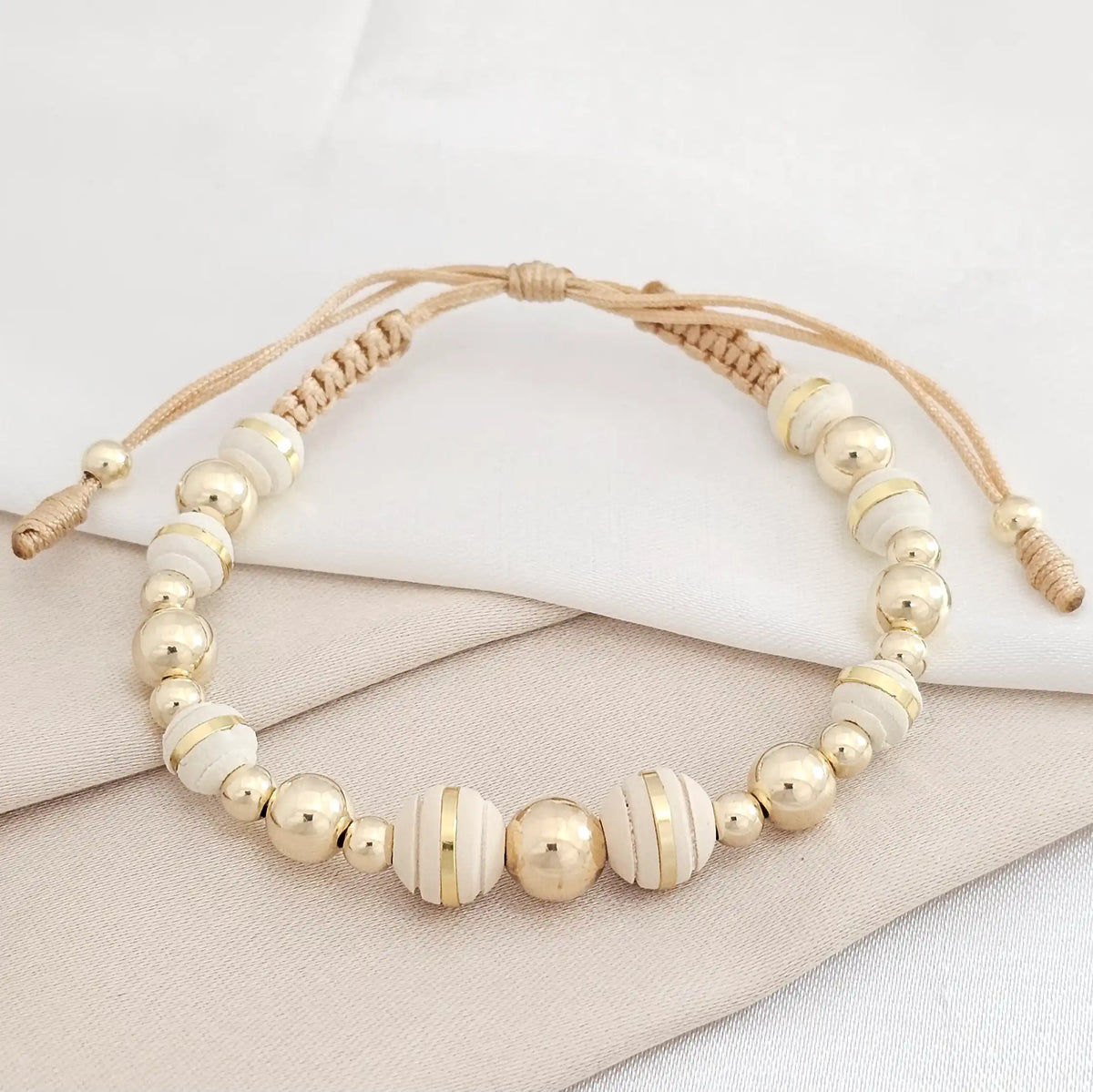 Pulsera Gold #7-6-4 Beige