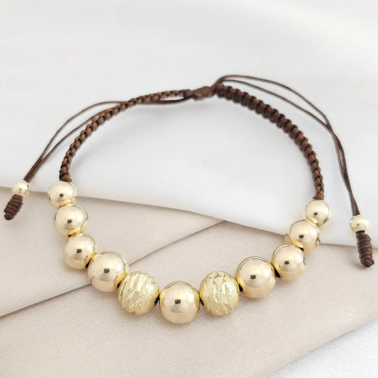 Pulsera Gold #8-7-6-4 Cafe