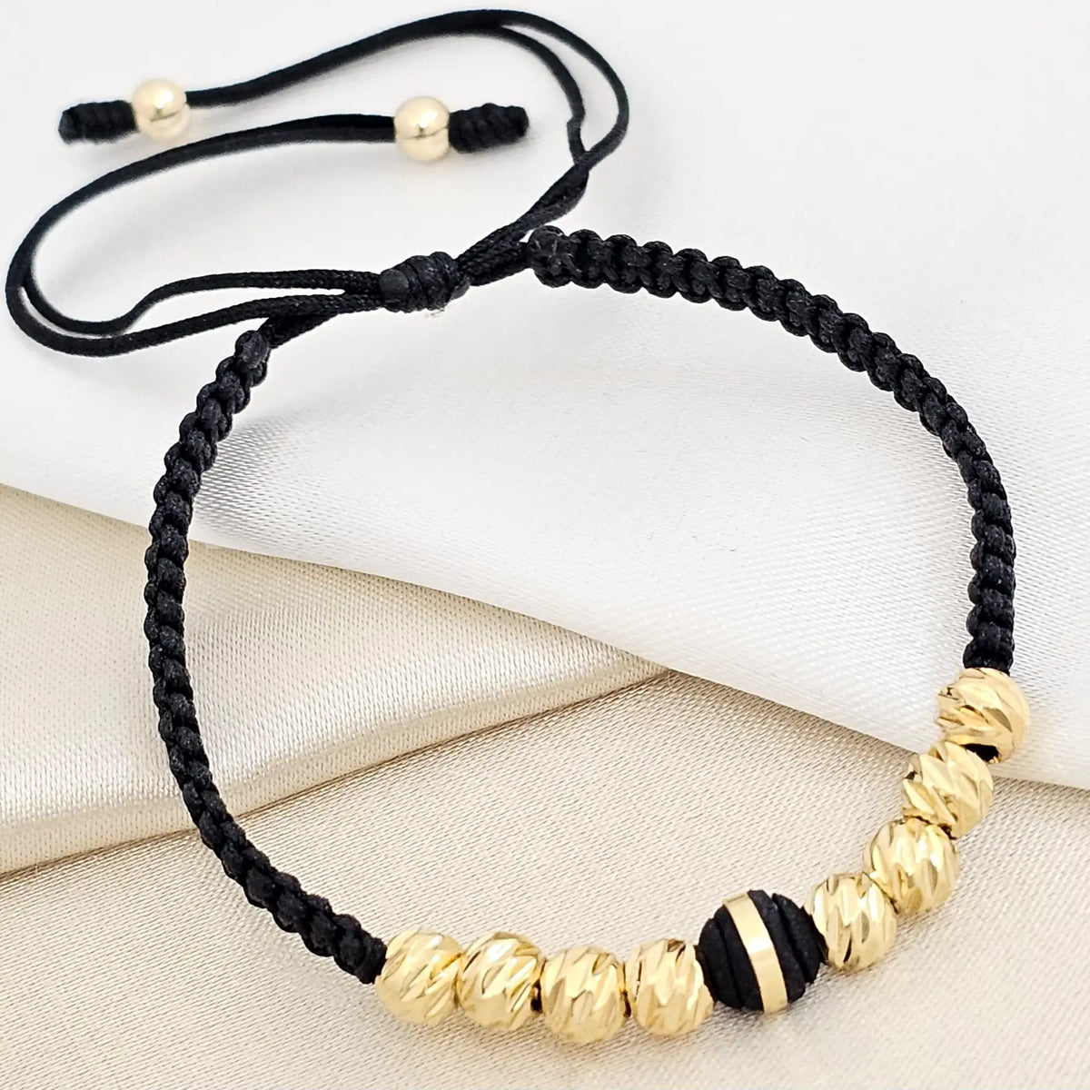 Pulsera Gold Balin Italy #5 Neopreno Negra