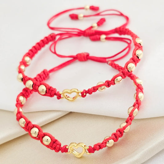 Pulsera Gold Duo H.Lovix #4-3 Roja