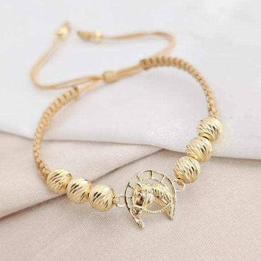 Pulsera Gold H. Fortune Italy It #6 Macrame Beige