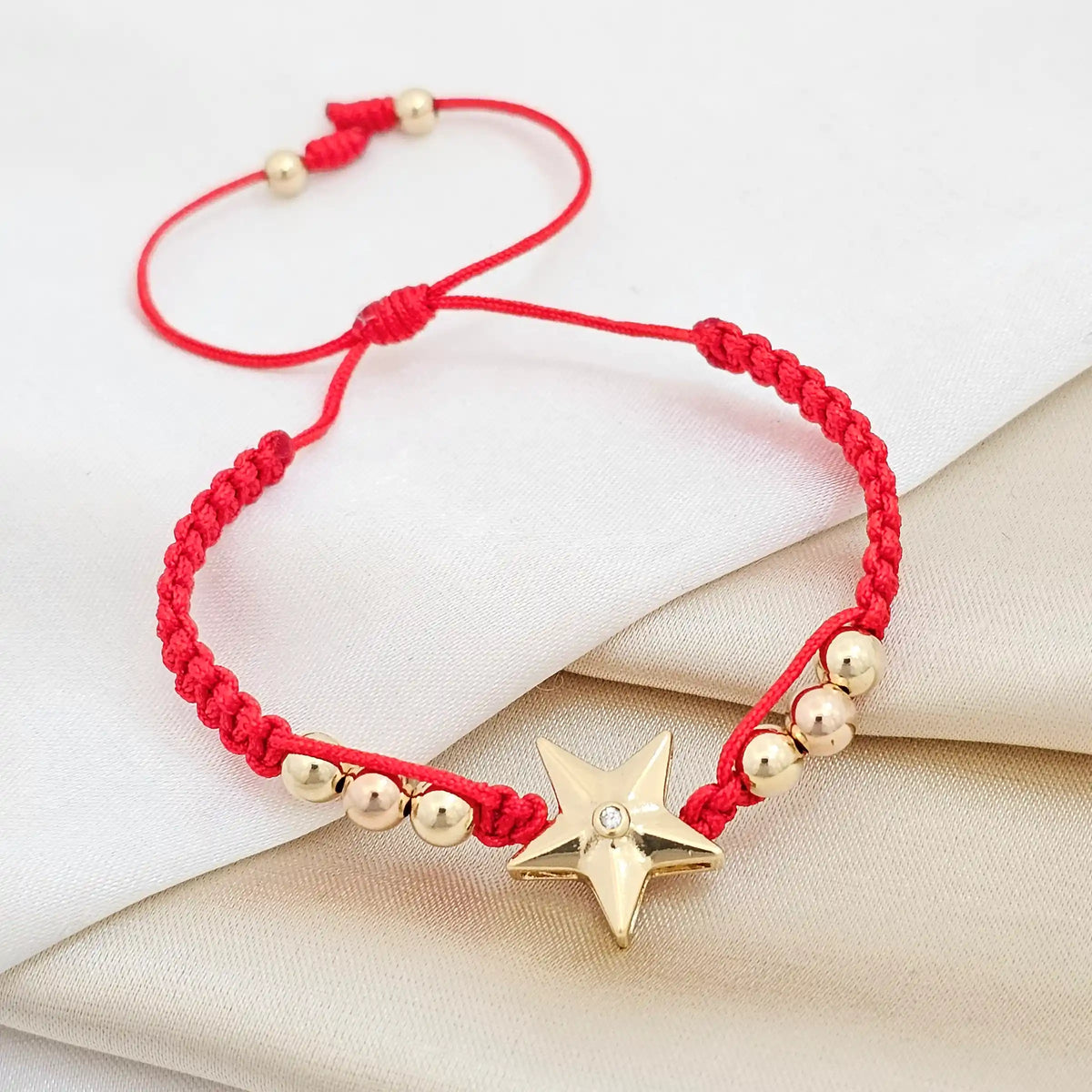 Pulsera Gold Herraje Estrella Roja