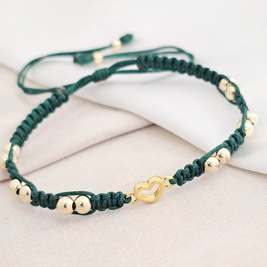 Pulsera Gold Herraje Lovix #4 Verde