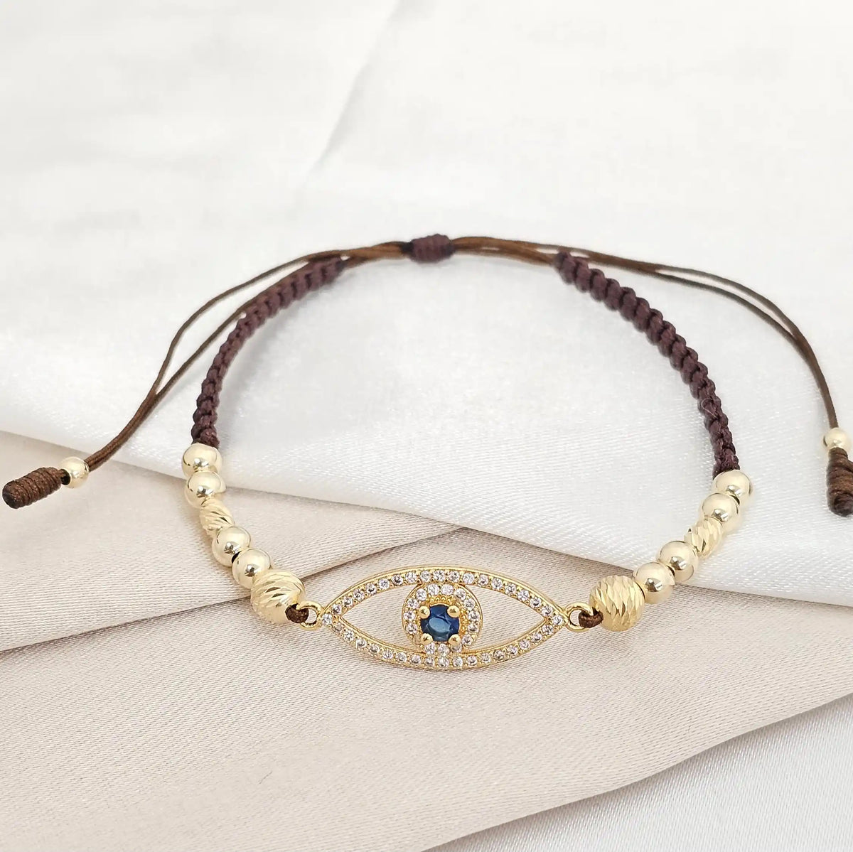 Pulsera Gold Herraje Ojo Turco Italy It #5 - 4 Cafe